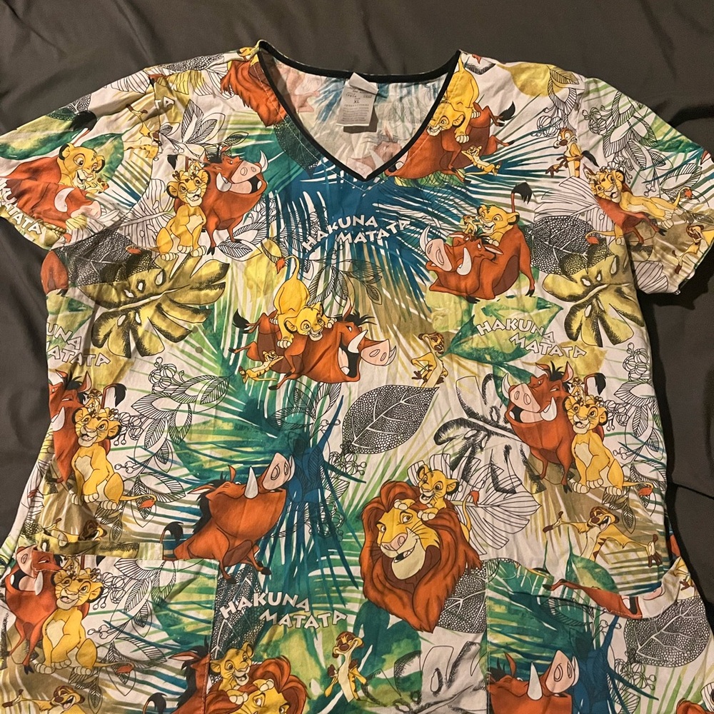 Lion king scrub top